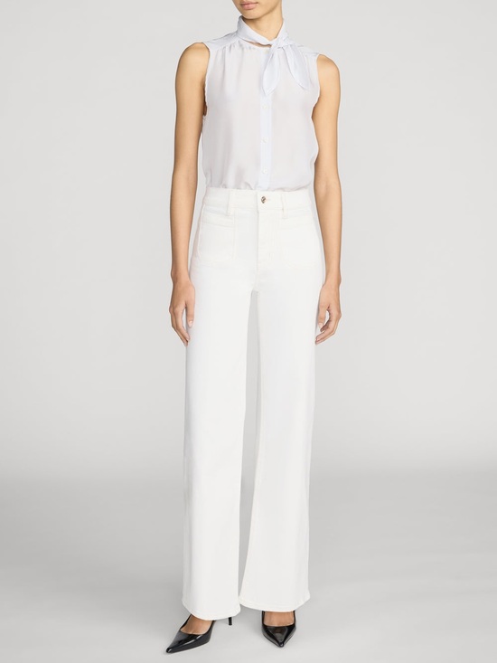 Frame Denim Denim - Frame Le Slim Palazzo Modernist Pocket Wide Leg Women's Jeans Au Natural NWT 29